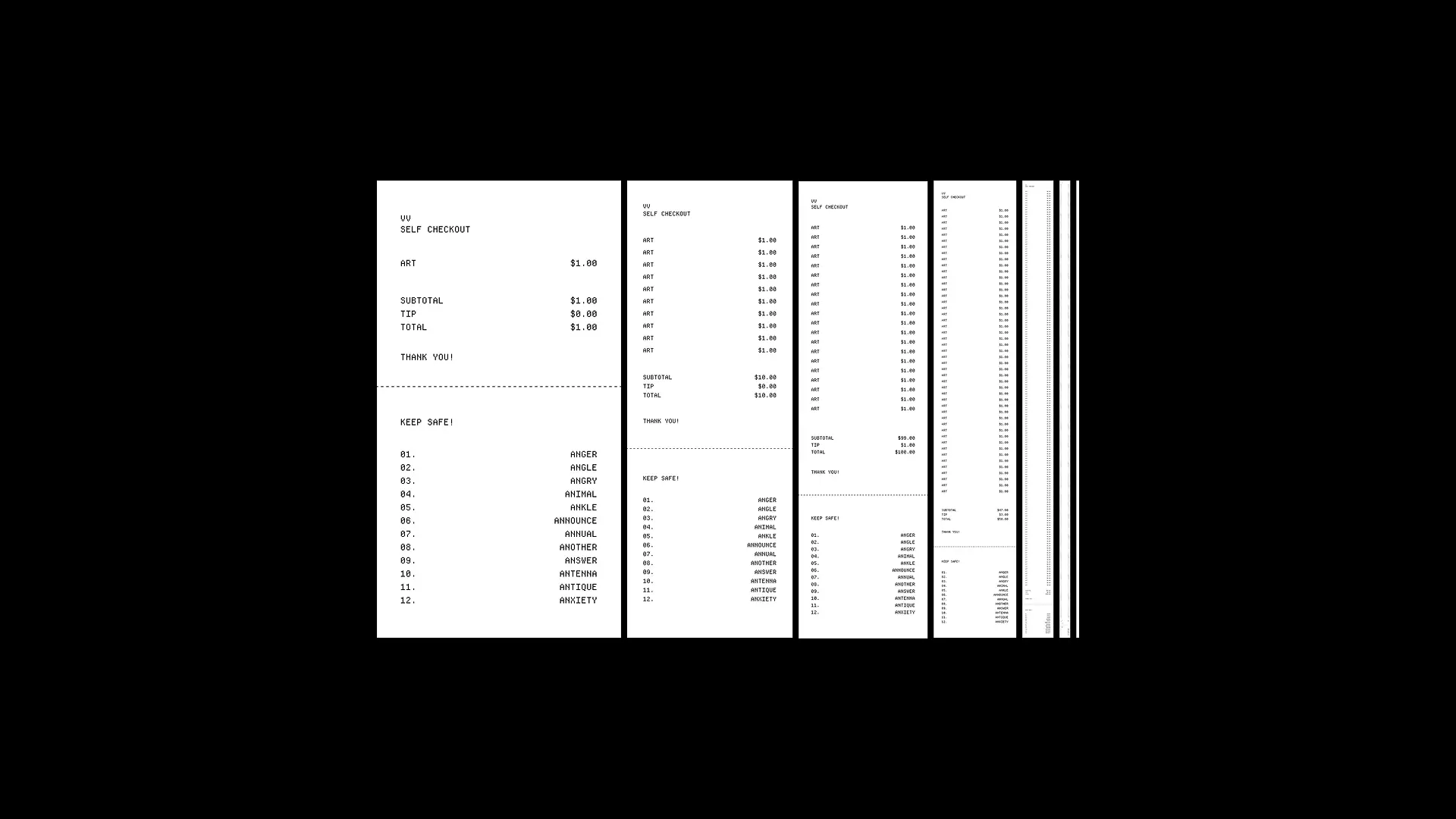 Example walkthrough output